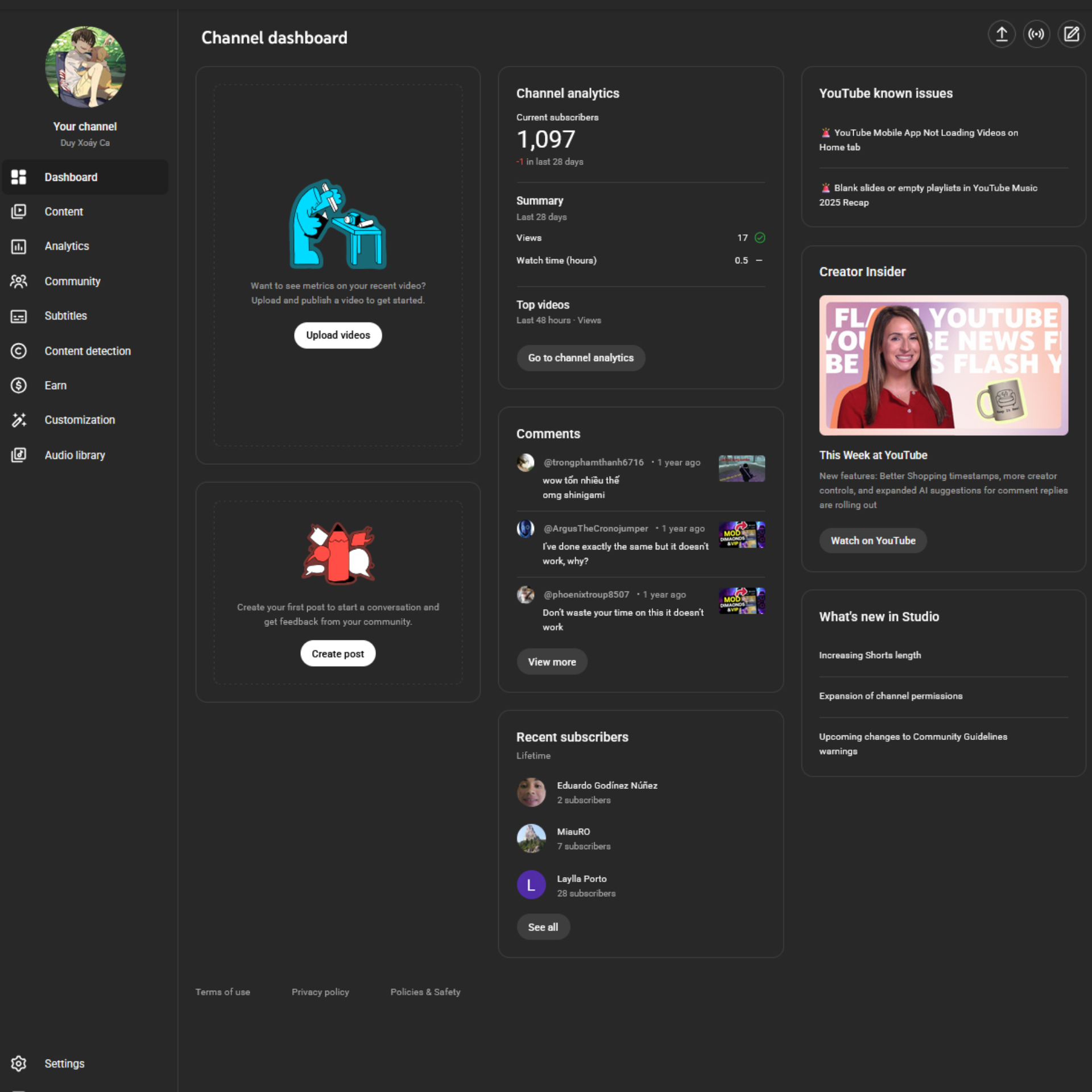 youtube channel 1k subscribers youtube channel 1k subscribers