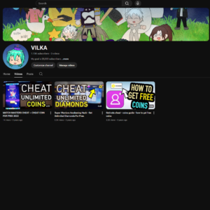 youtube channel 1.1k subscribers